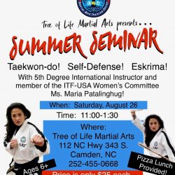 Tree of Life Martial Arts Summer Seminar