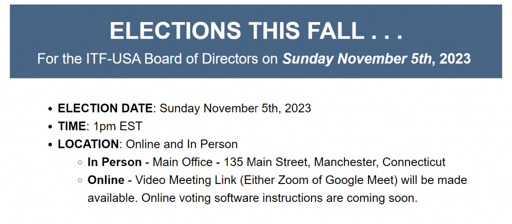 ELECTIONS THIS FALL